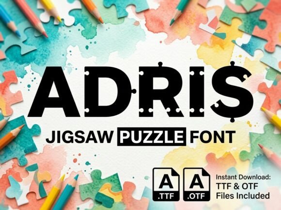 Adris: A Decorative Display Font
