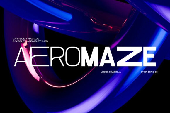 Aeromaze: A Font for Modern Brands