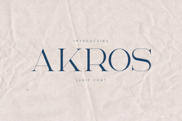 Akros: A Serif Font for Elegant Design