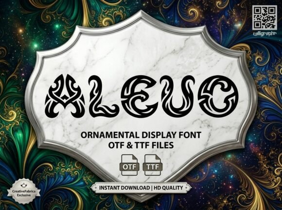 Aleuo: A Bold Display Font for Creative Projects