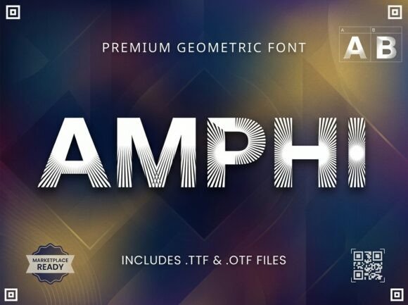 Amphi: A Decorative Display Font for Creators
