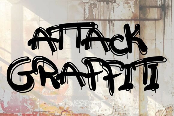 Attack Graffiti: A Bold Display Font