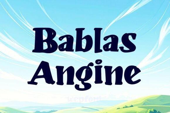 Bablas Angine Font for Crafters