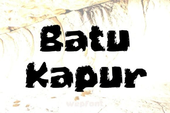 Batu Kapur: A Bold Display Font