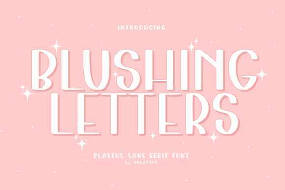 Blushing Letters Font for Web Design