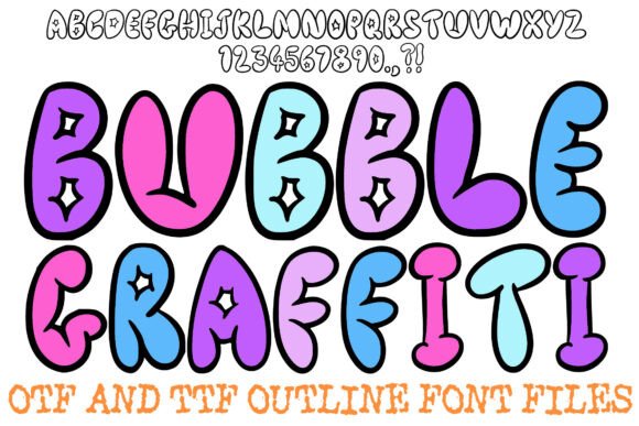 Bubble Graffiti Font for Creative Makers
