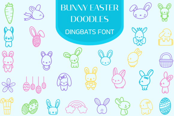 Bunny Easter Doodles Font