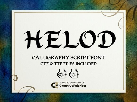 Helod: A Creative Display Font