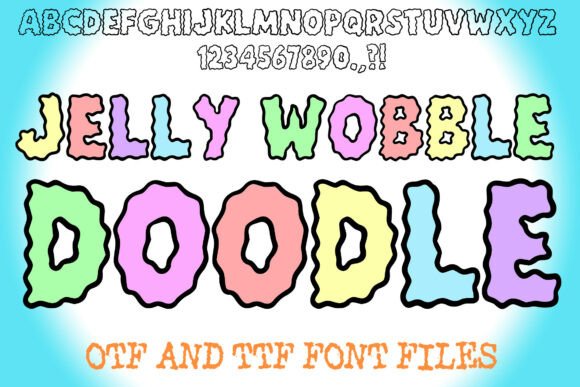Jelly Wobble Doodle Font