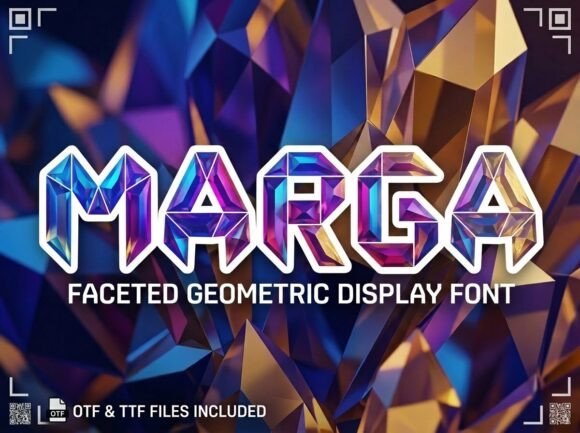 Marga: A Bold Display Font for Creative Campaigns