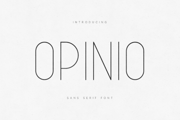 Opinio: A Modern Font for Elegant Design