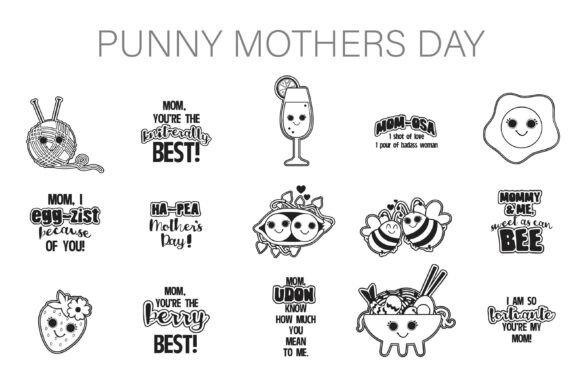 Punny Mother's Day Font for Creative Makers