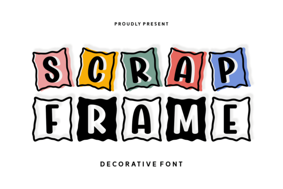 Scrap Frame Font for Creative Projects