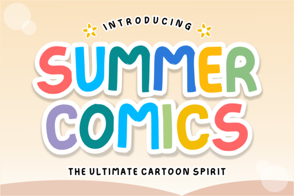 Summer Comics Font for Creative Projects