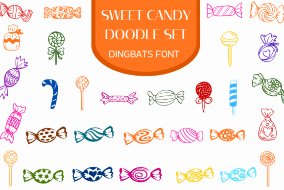 Sweet Candy Doodle Set Font Review