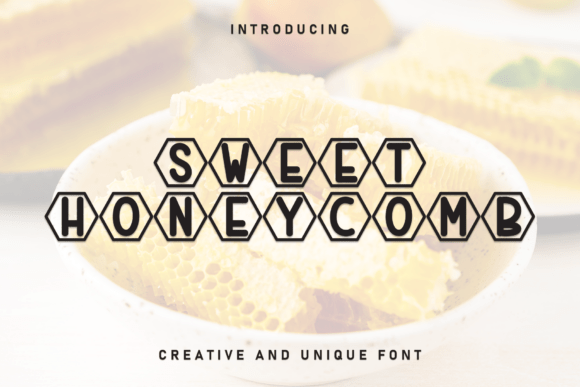 Sweet Honeycomb: A Bold Decorative Font