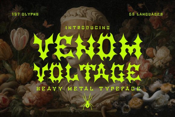 Venom Voltage Font for Creative Projects