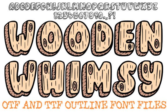 Wooden Whimsy Font for Creative Design